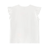 Fashionista Girl-Ruffle Sleeve T-Shirt