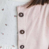 Fancy Nancy-Pointelle Button-Down Girls Cardigan