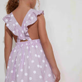 Polka Dot- Girl Dress with straps